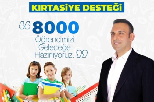 Defne Belediyesi olarak, 8 bin Defneli öğrencimize kırtasiye desteğinde bulunuyoruz.