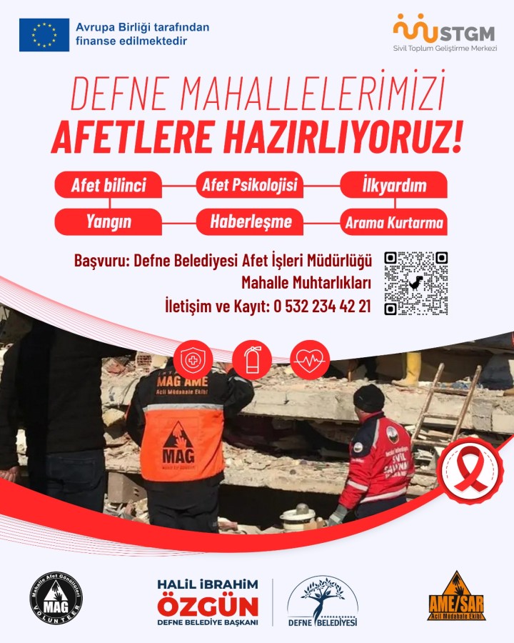 Defne Mahallelerimizi Afetlere Hazırlıyoruz